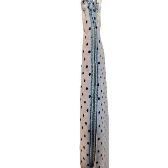 Moschino Women's Blue Polka Dot Pants Size 6 Crop Ankle - Picture 3 of 5